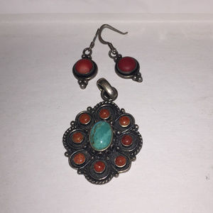 necklace and earrings vintage
